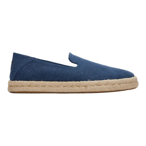 Toms Santiago Recycled Cotton Canvas Blue Slip-on