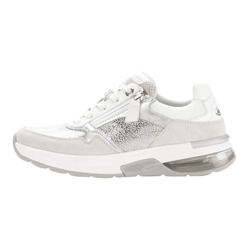 Gabor Rollingsoft 46.847 Zilver Wit Sensitive Sneaker